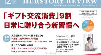「HERSTORY REVIEW 2023年12月号」 Marke-Jin に聞く!にて取材を受けました!
